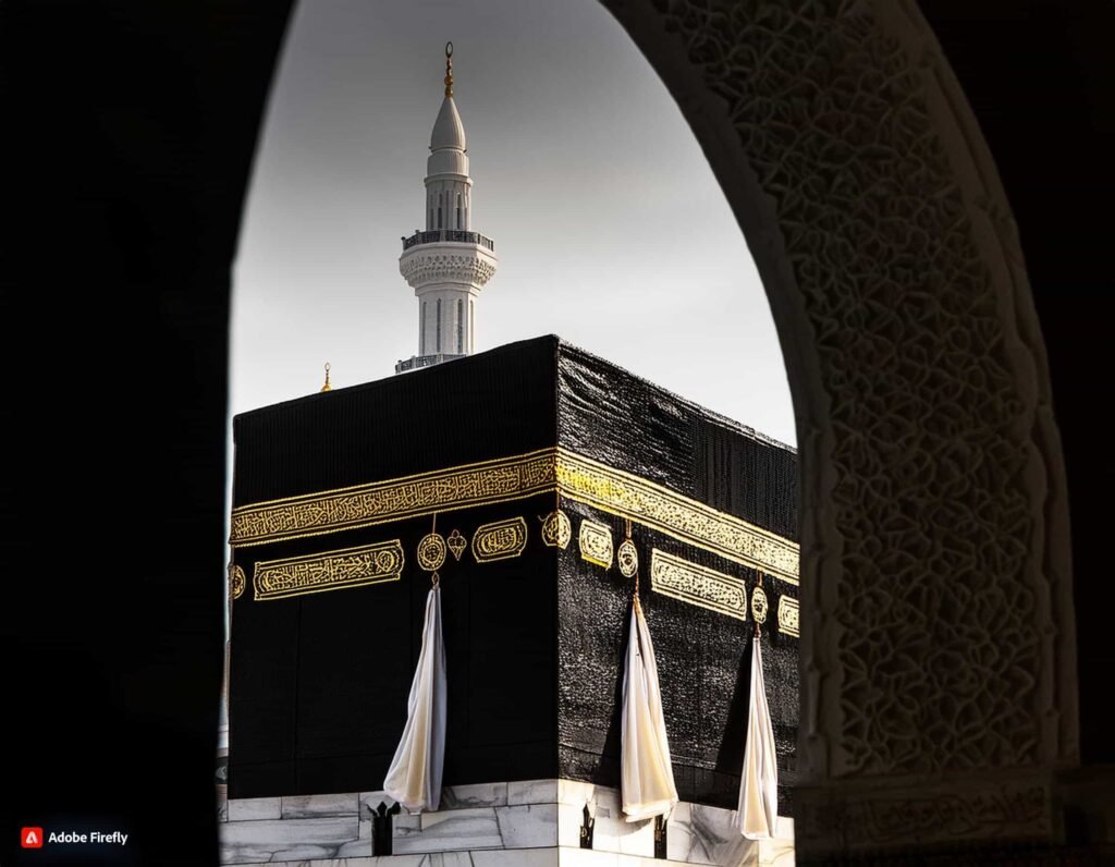 العمرة من المغرب – صورة مفصلة للكعبة المشرفة لرحلة العمرة